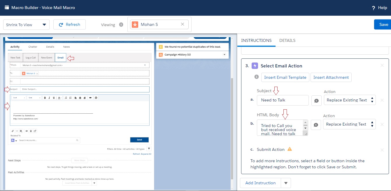 Overview of Macros in Salesforce