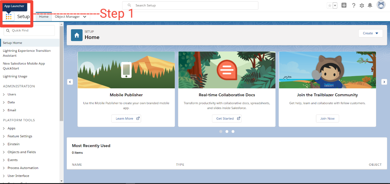 How to access Recycle Bin in Salesforce Lightning